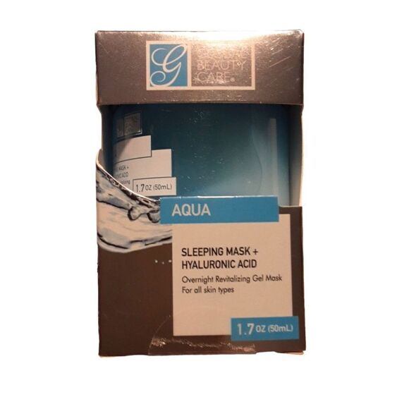 GLOBAL BEAUTY CARE Overnight Gel Sleep Mask Hyaluronic Acid 1.7 Oz - Picture 1 of 8